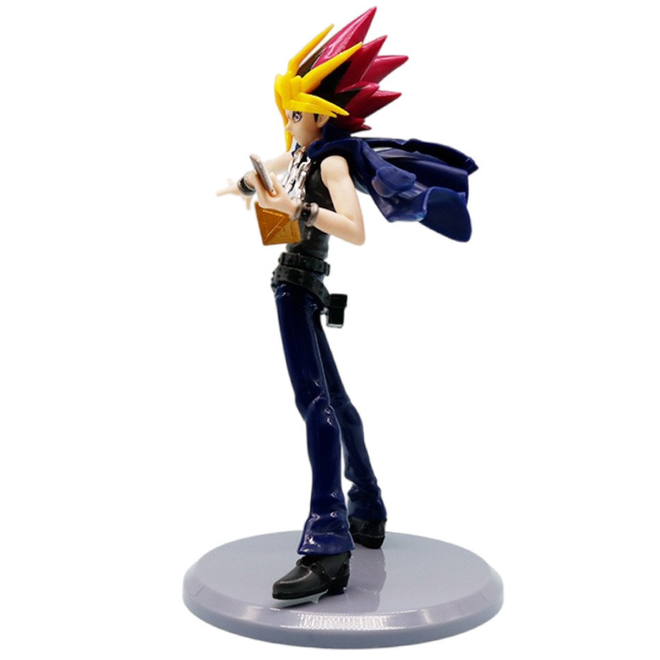 Anime Yu-Gi-OhDuel Links Yami Yugi Yugi Muto Black Magician Girl Mana 21CM PV Action Figures Model A