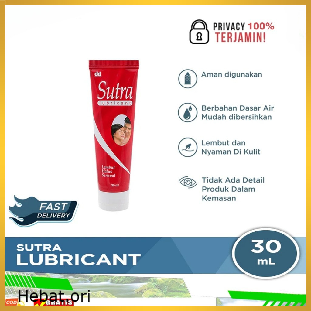 PRIVASI 100% TERJAMIN GROSIR Sutra Lubricant Pelumas Waterbased 30 ML