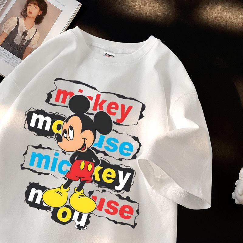 T-shirt Lengan Pendek Oversize Gambar Miki Mouse Gravity Tee Korean Style | Baju Bahan Cotton | Miki