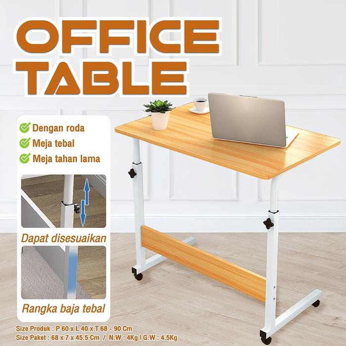 Bettergrow COD Meja Komputer & Printer Minimalis Adjustae Office Tael Fleksibel - Gold