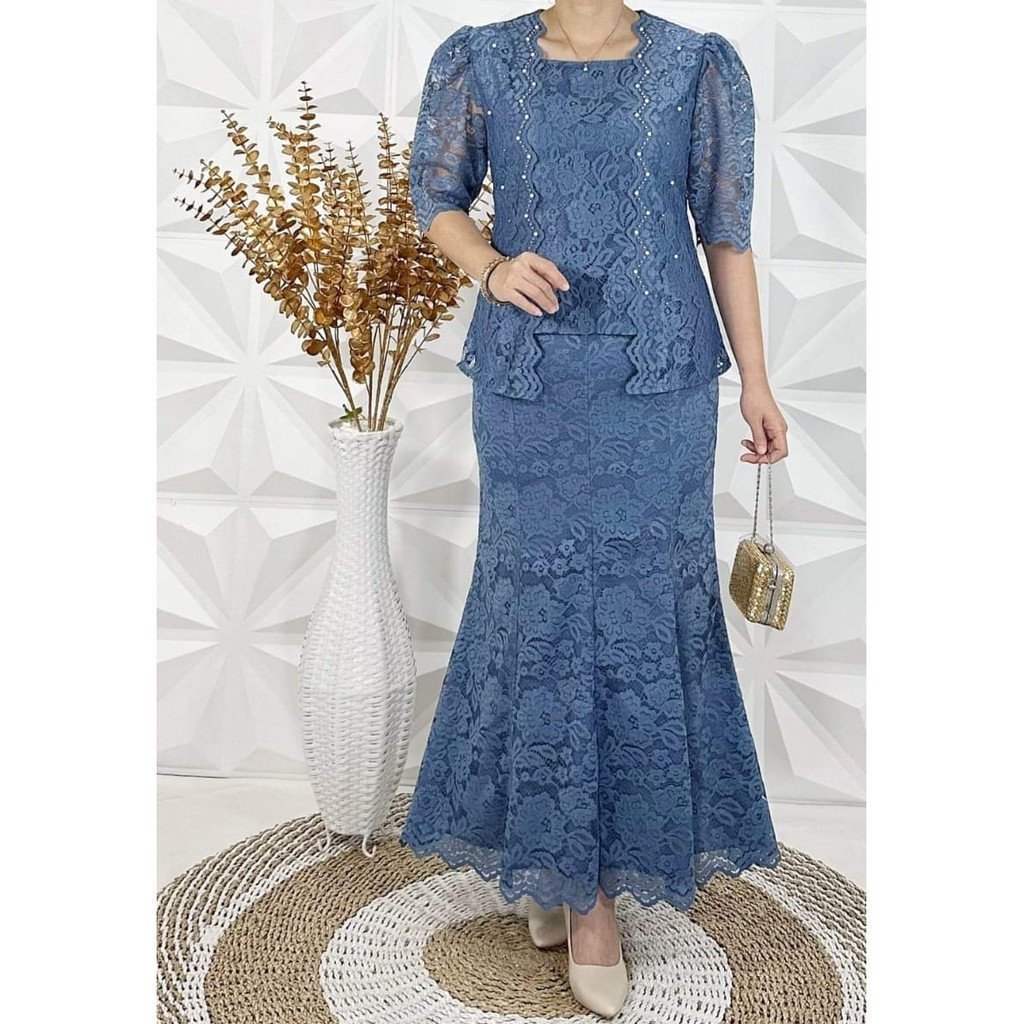 WF SET ROK BROKAT PANJANG/STELAN KEBAYA PESTA BATAK