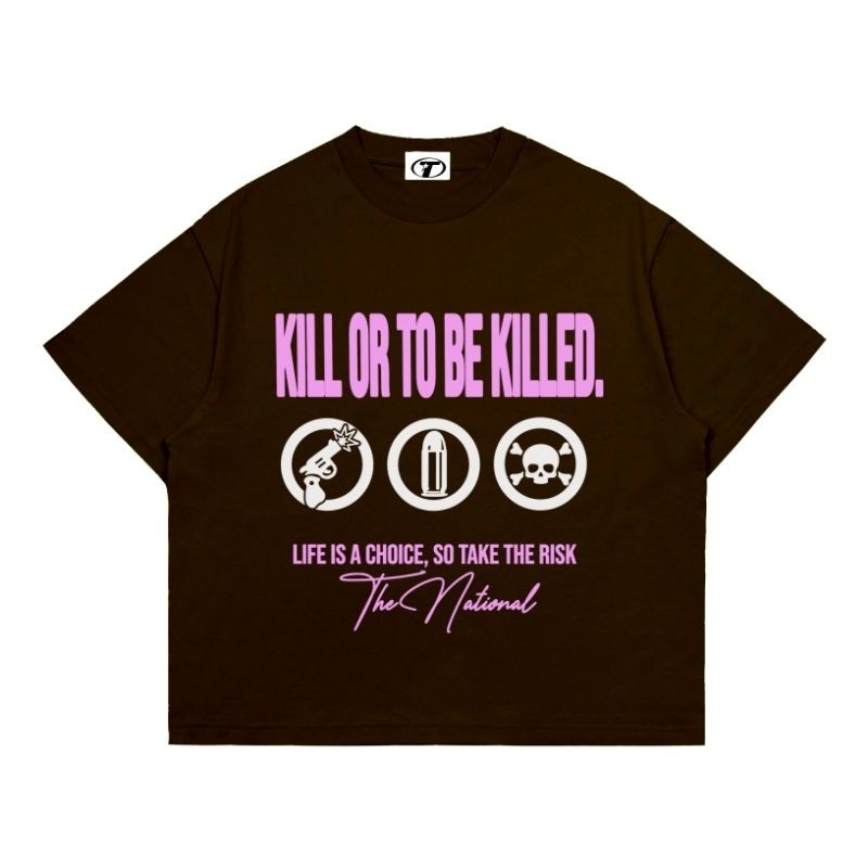 COD Thenational Oversize T-shirt Boxy Killed Dark Brown