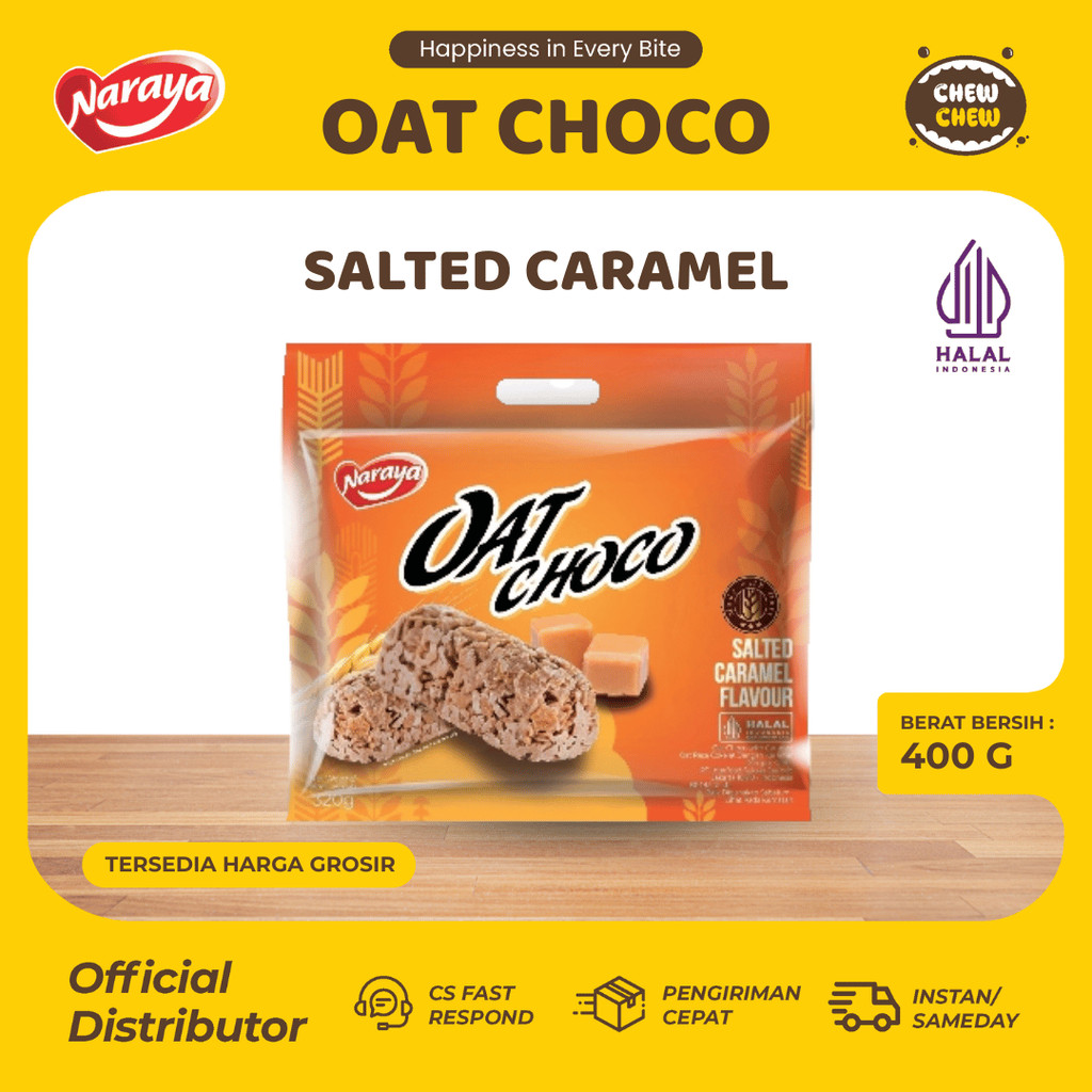 NARAYA Oat Choco 320g - Salted Caramel