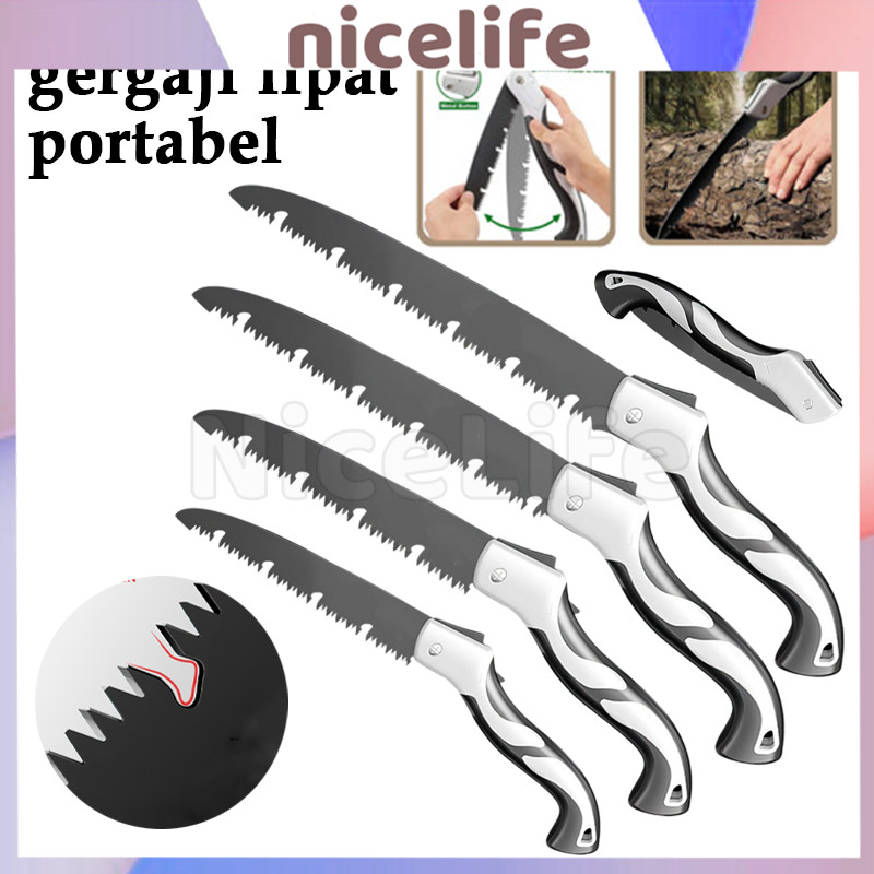 Gergaji Kayu Gergaji Bambu Gergaji Dahan Gergaji Kayu Lipat Otomatis Anti