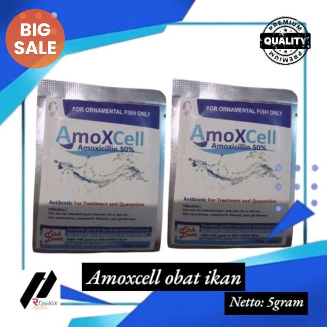 Amoxcell obat ikan karantina antibiotik / amoxicillin / amoxcell / amoxcel / antibiotik ikan