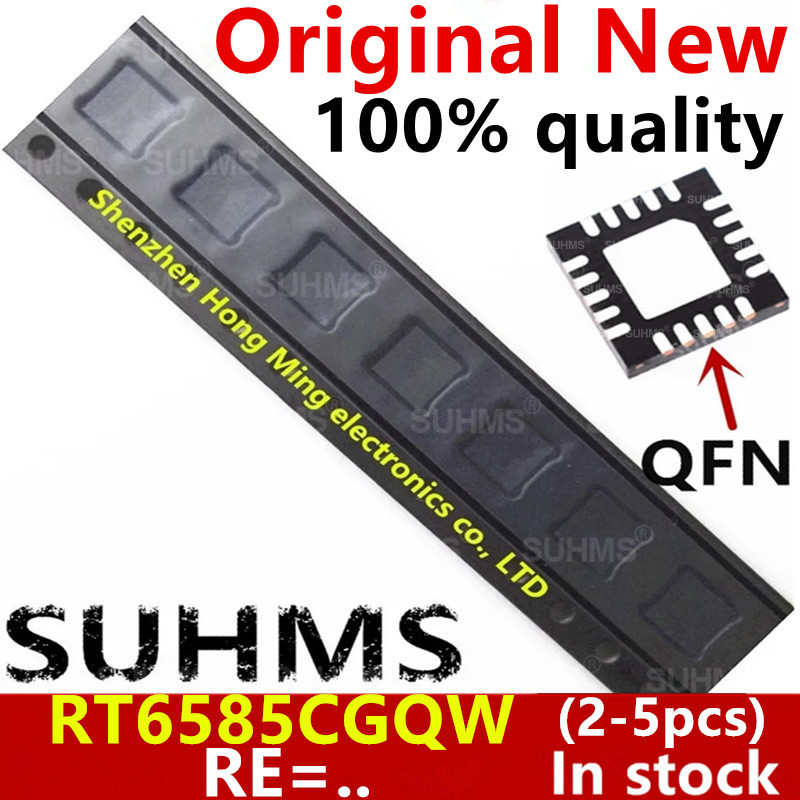 (2-5piece)100% New RT6585CGQW RT6585C For Code :  ( RE=6H RE=.. ) QFN-20 Chipset