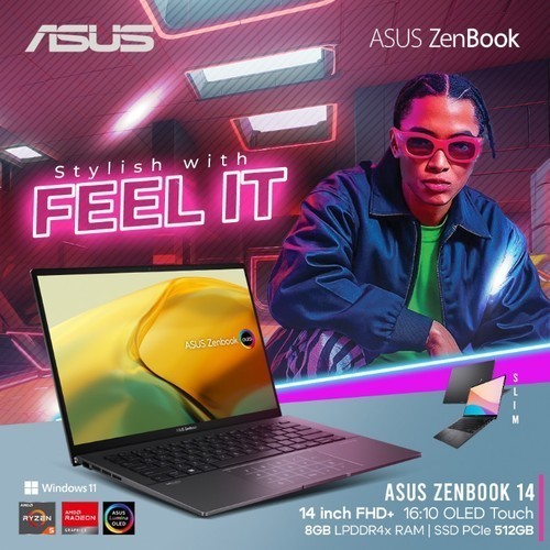 ASUS ZENBOOK 14 OLED UM3402YA TOUCH RYZEN 7 7730 16GB 1TB W11 14.0 2.8K