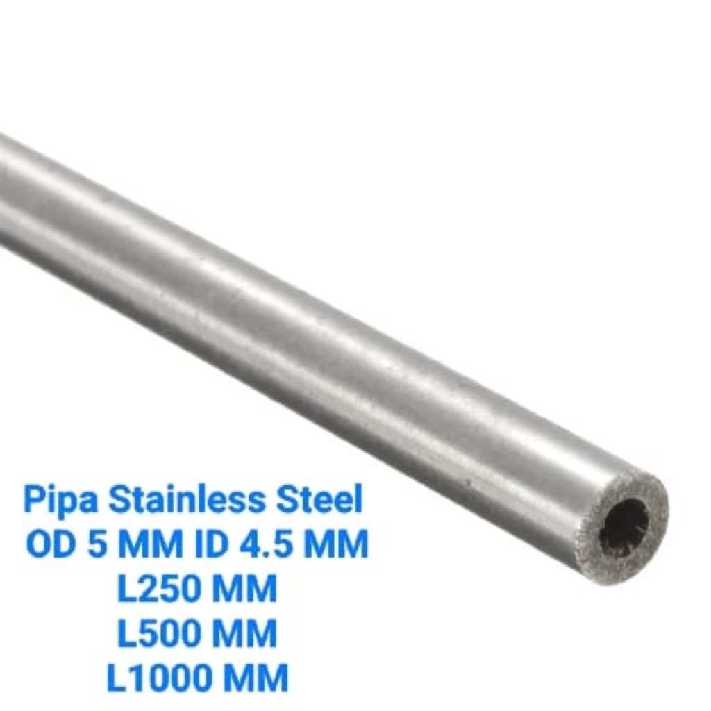 Pipa Kapiler Stainless Steel SS304 , Pipa Tubing OD 5.0 MM ID 4.5 MM 