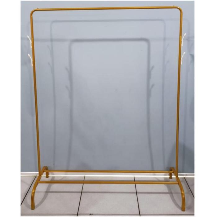 Ada Rak Baju Gantungan Baju Besi Stand Hanger Display Jemuran Pakaian, - BIG GOLD