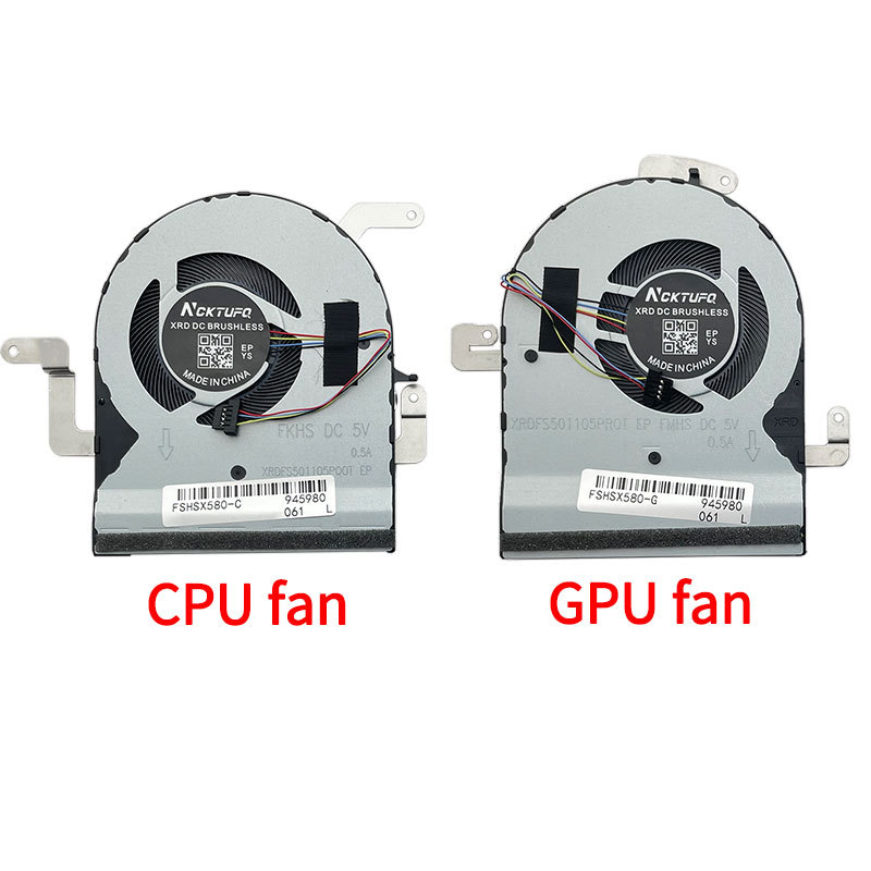 Laptop Cpu GPU Cooling Fan For Asus N580 N580GD X580VD X580VE NX580V NX580VD N580V N580VD M580V M580