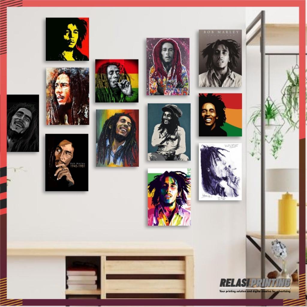 POSTER DINDING KAYU  [15X15 & 15X20 ]BAND BOB MARLEY POSTER BAND BOB MARLEY / POSTER BOB MARLEY / PO