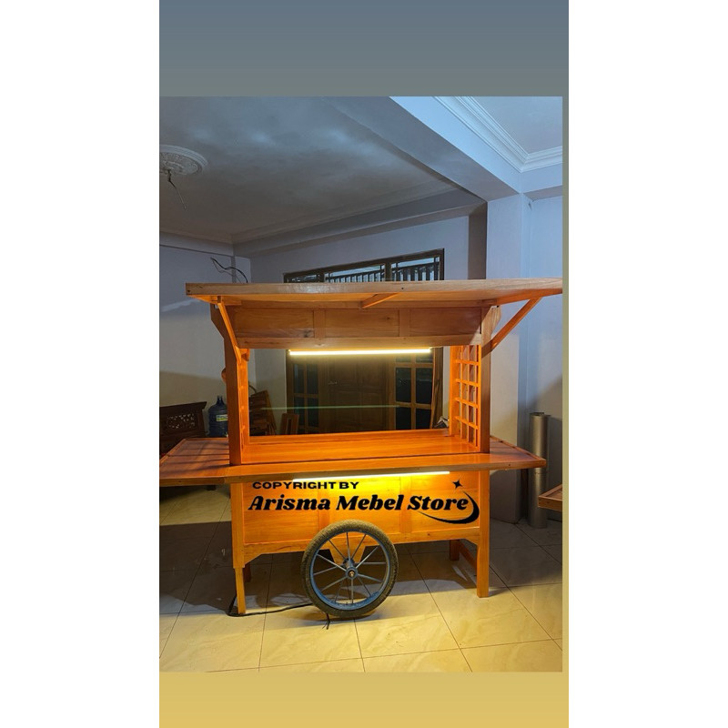 Arisma Gerobak Angkringan Jepang , Gerobak Angkringan Sayap Jepang , Gerobak Angkringan Sayap Kanopi