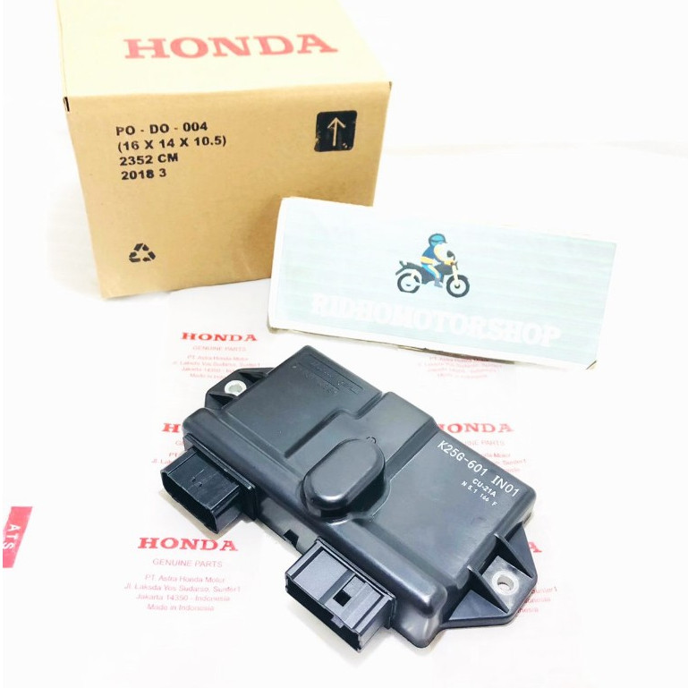 ECU ECM KODE K25G-601 N01 HONDA BEAT FI STATER HALUS NON ISS TAHUN 2014 2015 2016 30400-K25-600C1 PN