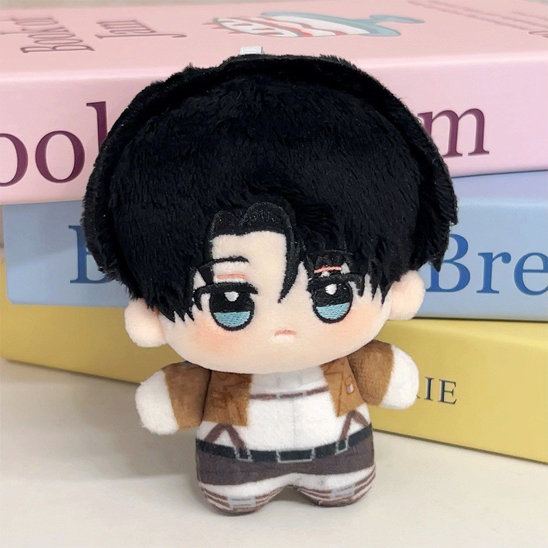 AKAI POWER Hot Sales Anime Attack on Titan 10cm Cotton Doll Keychain Commander Levi Ackerman Nunu Pl