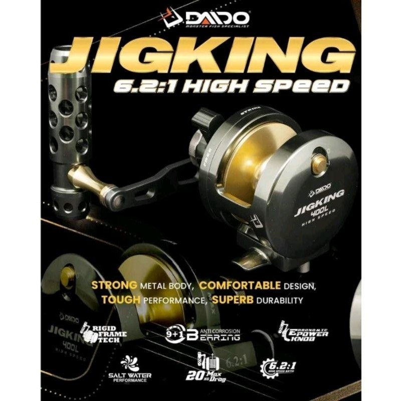 REEL PANCING DAIDO JIGKING OH HIGHSPEED SALTWATER SW 200L 300L 400L
