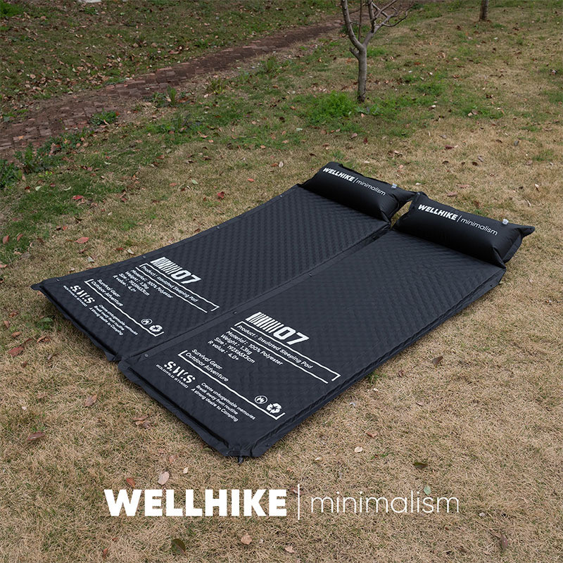WELLHIKE Outdoor Wild Automatic Inflatable Sleeping Pad Mattress Portable Folding Bunk Tent Camping 