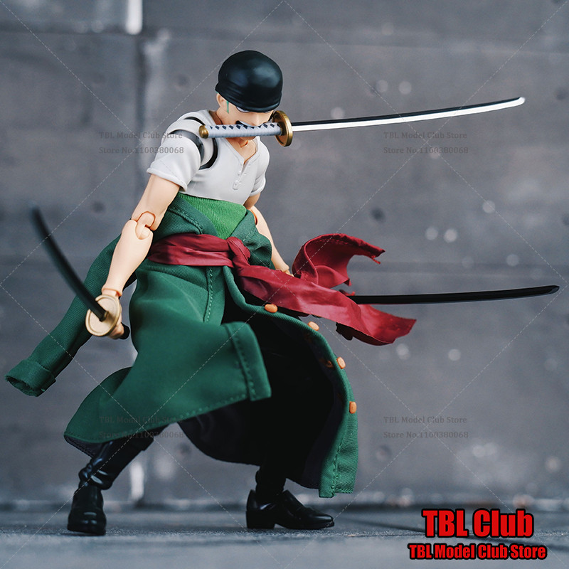 1/12 Scale Male Clothes One Piece Roronoa Zoro Bounty Hunter Japanese Anime For SHF 6-in Action Figu