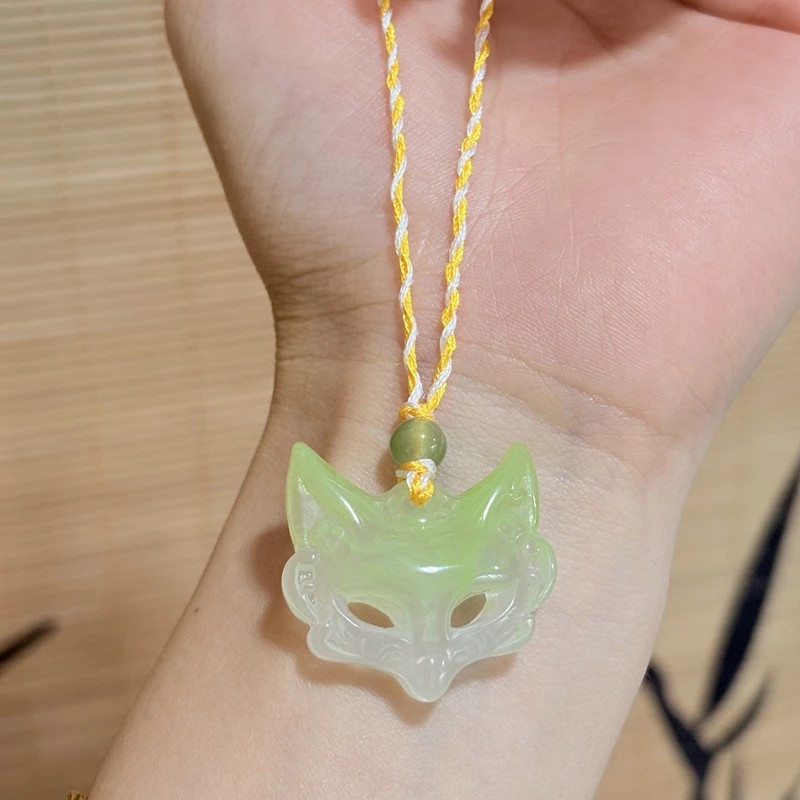 Kalung Tali Liontin Masker Rubah Kalung Fashion Japan Style Aesthetic