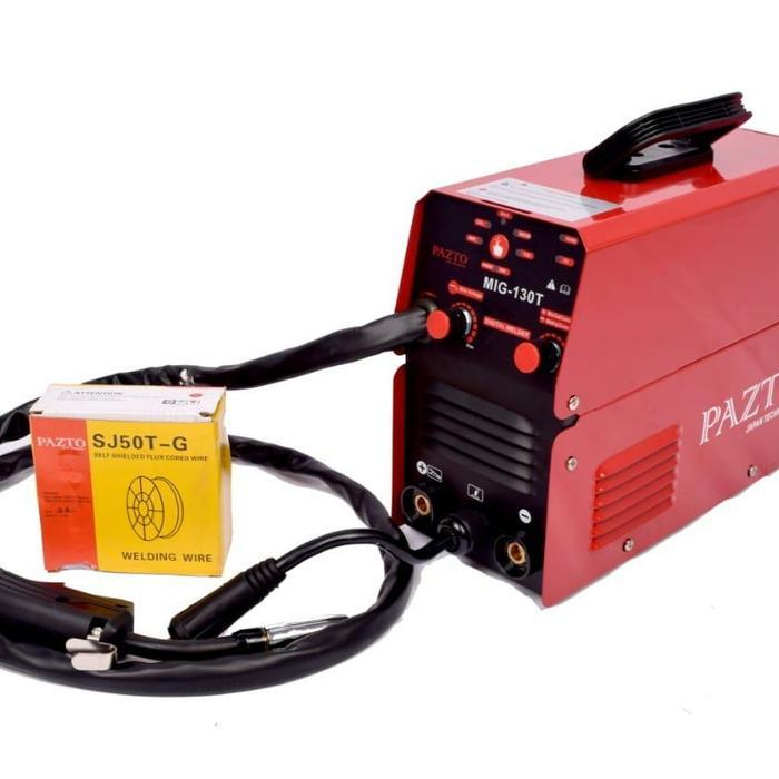 PAZTO MESIN LAS MIG 130 A CO2 TANPA GAS WELDING MIGi GASLESS JAPAN