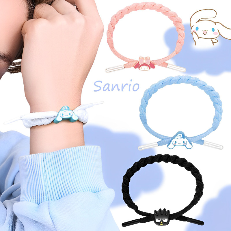 Sanrio Kawaii My Melody Bracelet cinnamoroll Bad Badtz Maru Girl Cartoon Sweet   Fashion Bestie Coup
