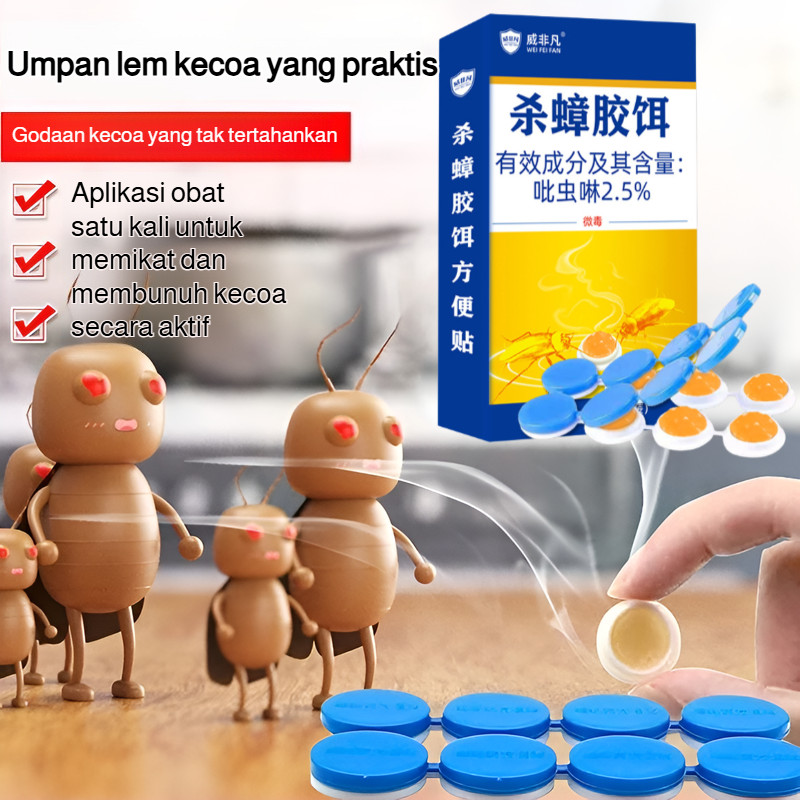 Pembasmi Kecoa Tercepat - Gel Racun Kecoa Membunuh dalam 24 Jam & Hancurkan Sarangnya - Anti Kecoa B