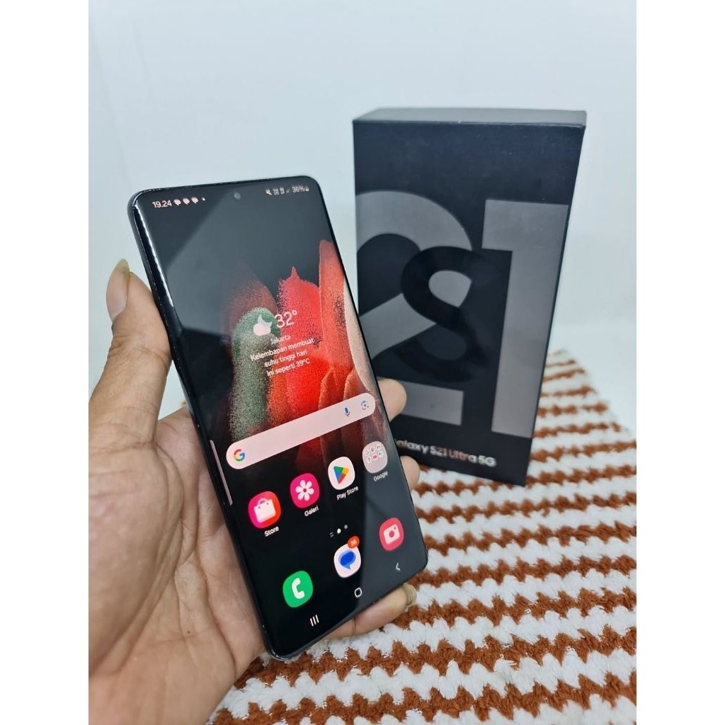 SAMSUNG S21 ULTRA 16/512 , SEIN, FULLSET, NORMAL