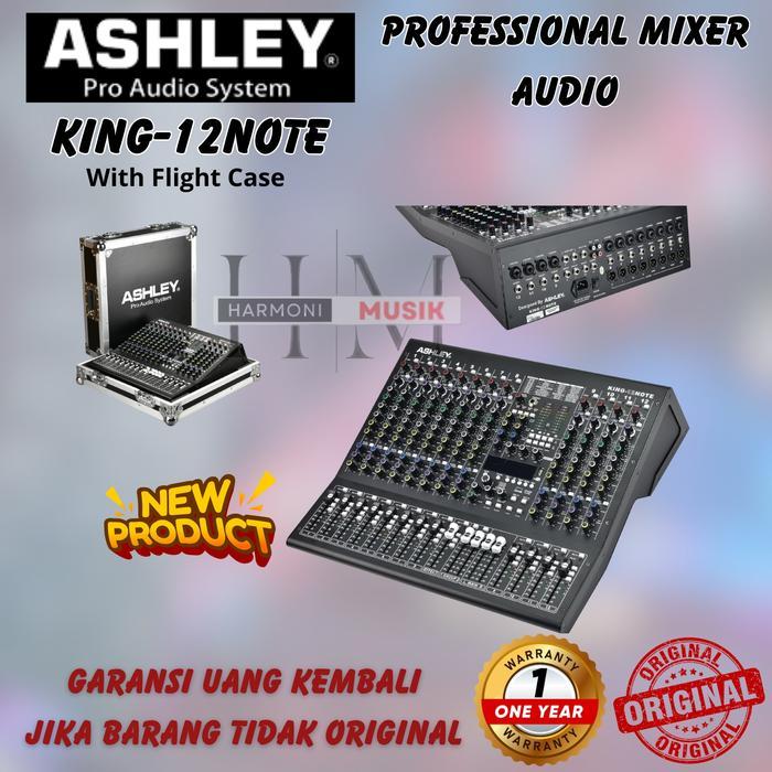 Mixer ASHLEY KING12NOTE KING12NOTE - MIXER 12 Channel - FREE Hardcase - GARANSI RESMI 1 TAHUN