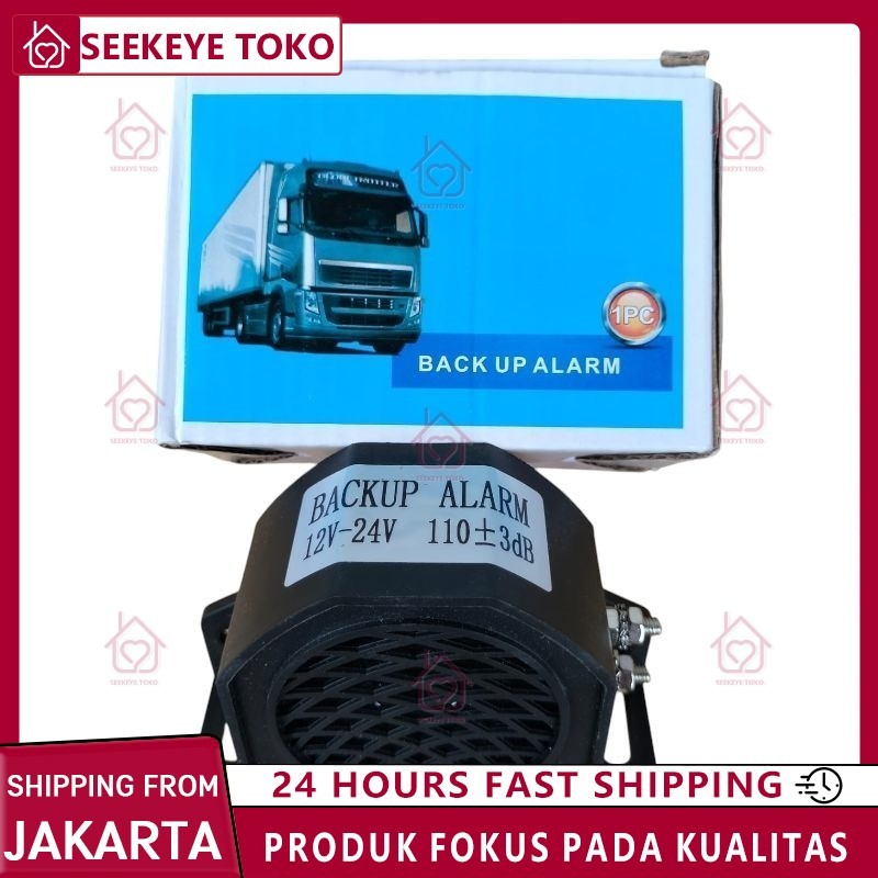 Alarm Mundur Mobil 1 Suara Back Horn/Klakson Mundur Truck & Bus 12V-24V
