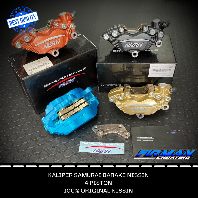 KALIPER NISSIN 4PISTON DISC KANAN NINJA 150RR ORIGINAL NISSIN
