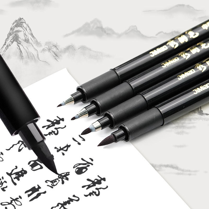 Set Kuas Kaligrafi Ujung Lembut Caibuchen – Grosir Pabrik, Kuas Berbasis Air untuk Belajar & Seni, 4