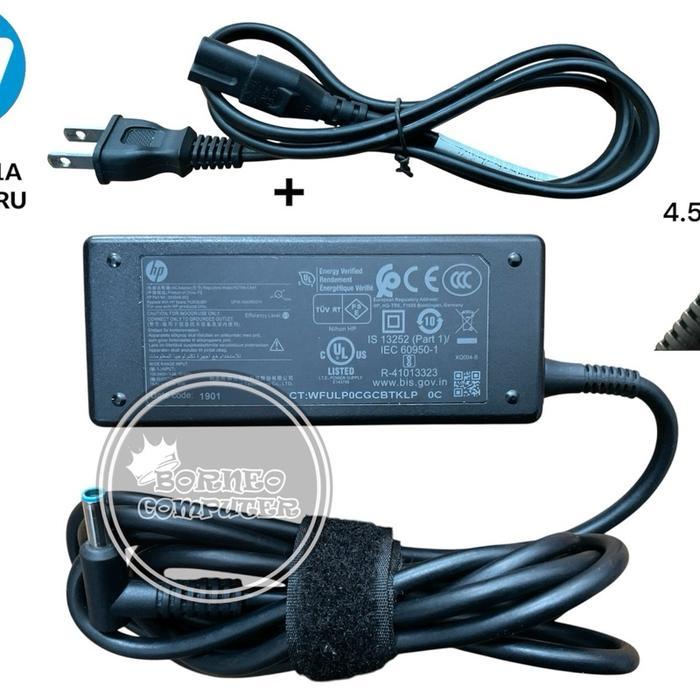Lapak tekno mart Adaptor HP 19.5V 2.31A Jarum Colokan Biru