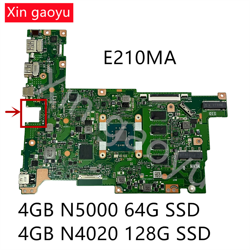 NEW Original For Asus E210MA  E210M Laptop Computer Motherboard CPU: N4020 N5000 100% perfect testin