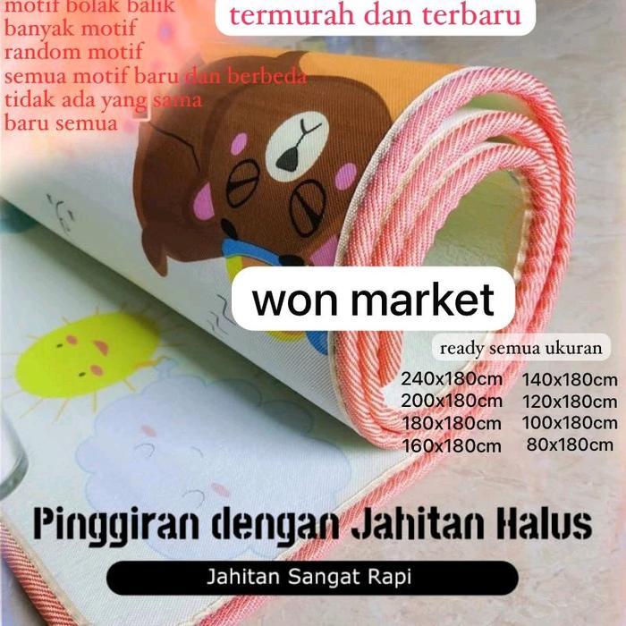 Karpet bolak balik foam PE | karpet tebal | karpet jumbo | karpet bolak balik motif | karpet motif a