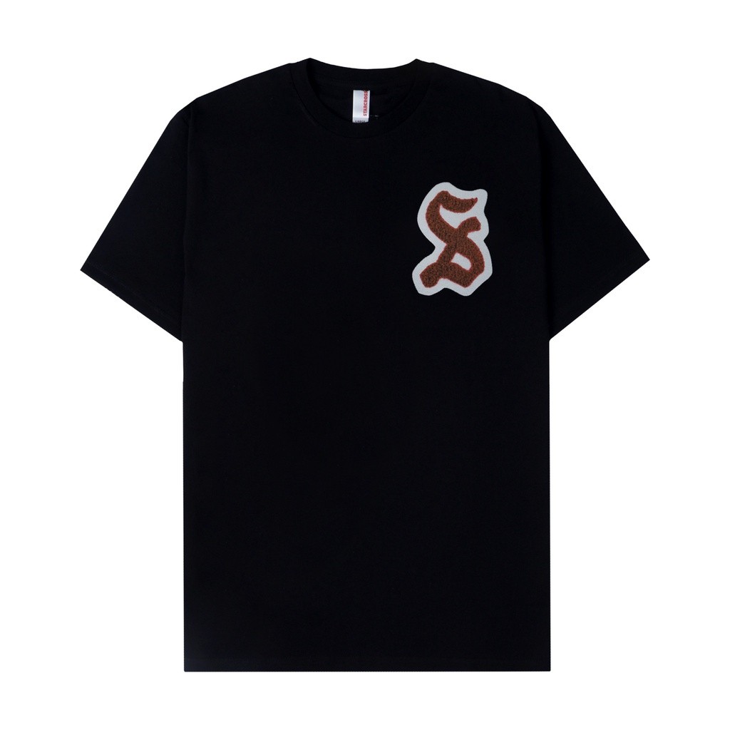 STARCROSS Kaos Pria - VARSITY FONT - Black