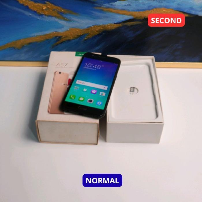 OPPO A57 2022 4/64 GB (4G) HP SECOND ORIGINAL SINAR MUTIARA CELL - GRADE B