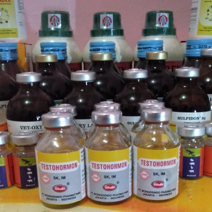 Testohormon (obat pemacu birahi & penyubur reproduksi hewan jantan). by Happypaws id