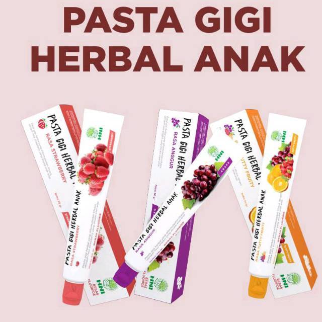 PASTA GIGI ANAK ODOL HERBAL BEBAS FLUORIDE HNI HPAI