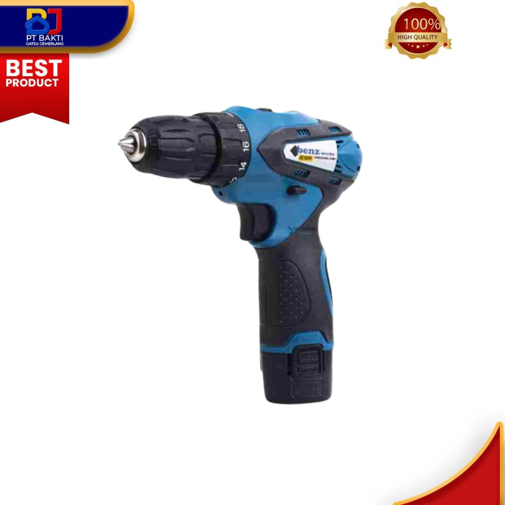 BENZ BZ 8004 Mesin Bor Cas Cordless Drill Baterai 12V 10 mm Set Mailtank Sh 191 Mdon 12V Edon 18V