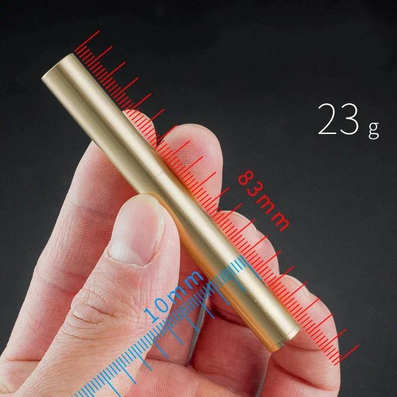 Retro Brass Kerosene Lighter Nunchaku Style Free Fire Grinding Wheel Flint Cigarette Lighter Gasolin