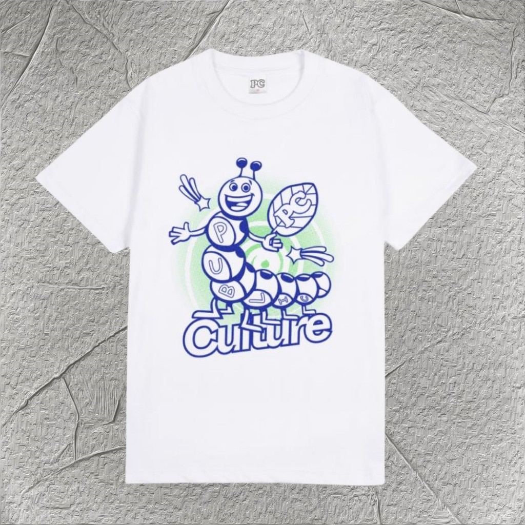 COD  Public Culture - Worm Tee - White Fashion T-Shirt
