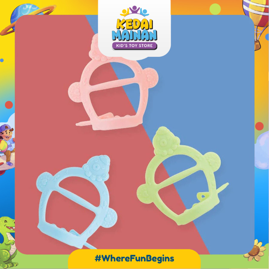 [KEDAIMAINAN] [WM393] MainAN Gigitan Bayi Bentuk Gelang Teether Bayi Bahan Silikon