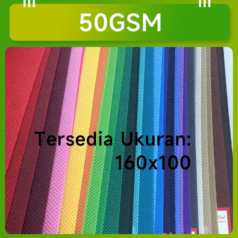 Kain Spunbond Roll 50GSM 160x100cm - Bahan Kerajinan & Kemasan Produk - 1 Gulung Siap Pakai
