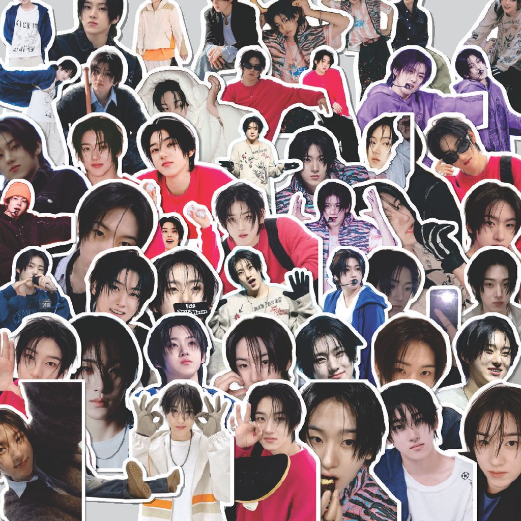 Stiker Cutting Pack Stiker Lee Gyehun (Kickflip) Isi 100Pcs Series Aesthetic Lucu Keren Untuk Koper 