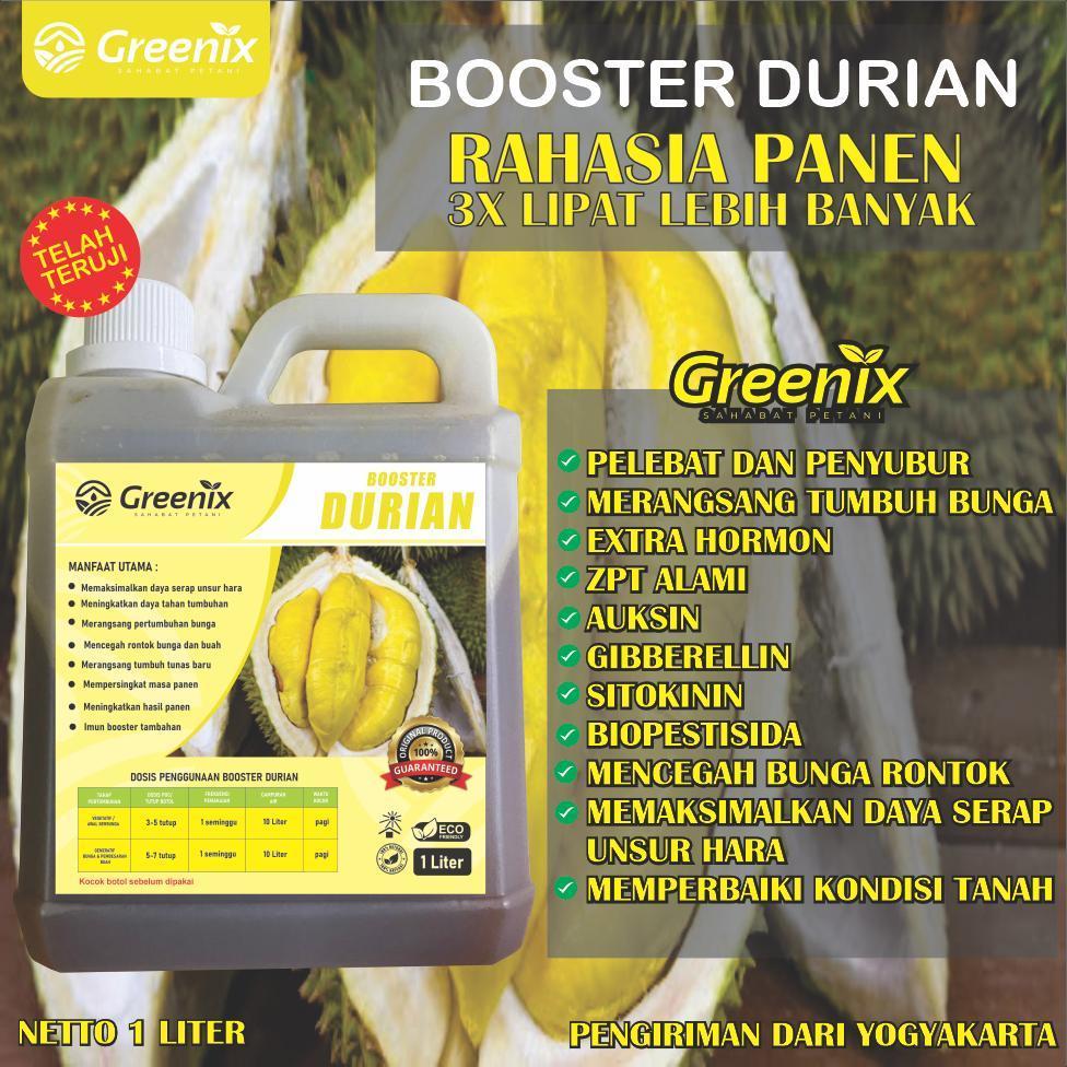 Greenix Pupuk Booster Durian Organik - Nutrisi Tanaman Buah Durian mempercepat Pertumbuhan Bunga Dur
