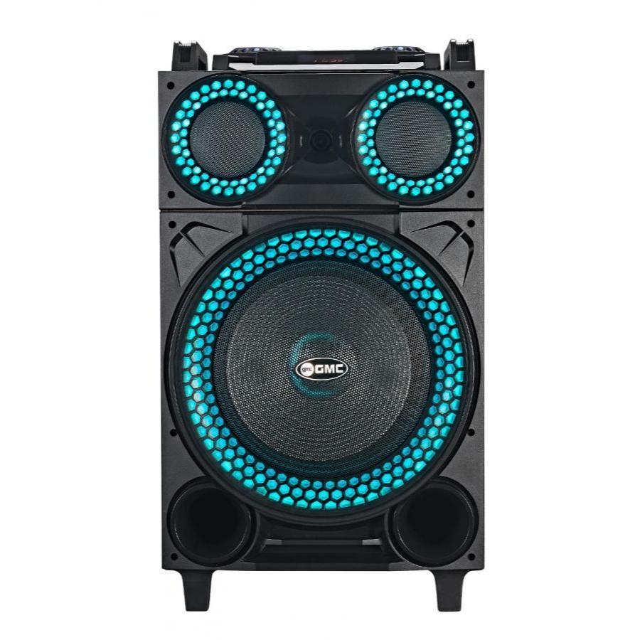 BARU Speaker Portable GMC 899R 12in Free 2 Mic Wireless BASS