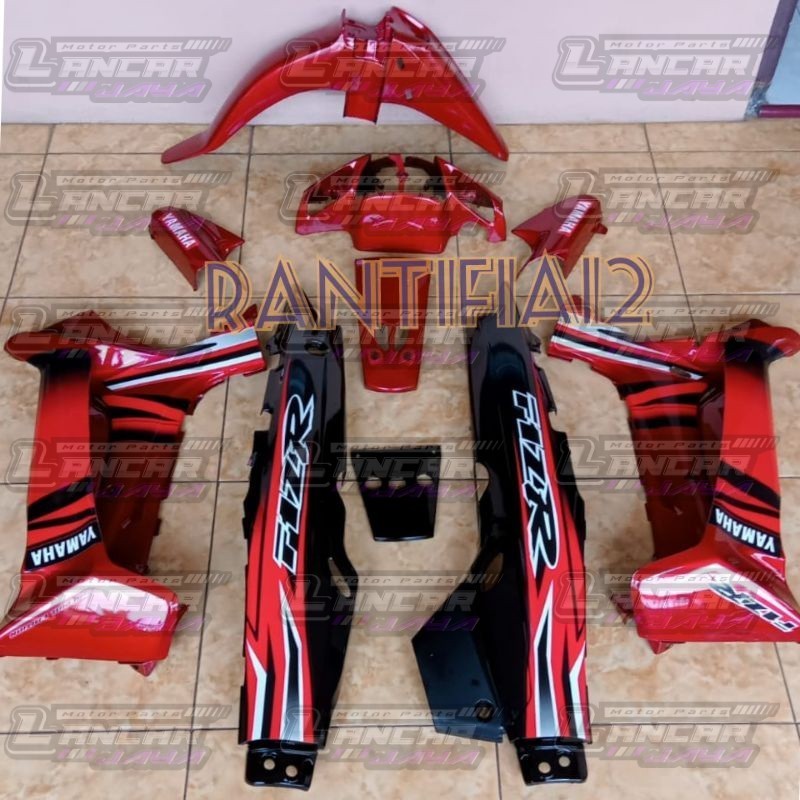 PROMO cover bodi Fizr full set bodi Yamaha Fizr hitam merah marun