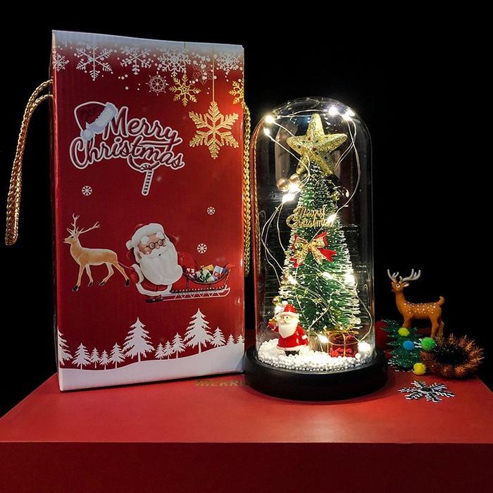 Tokoo Anugrahh Lampu LED Natal Dekorasi Beauty And The Beast Rose Beauty Hampers Natal Pajangan Kado