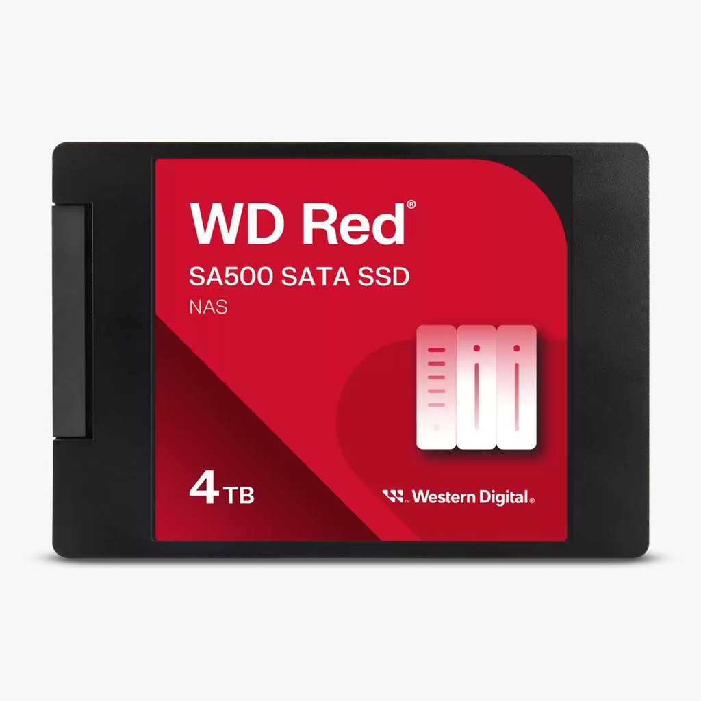 Western Digital 4TB WD Red SA500 NAS 3D NAND Internal SSD Solid State Drive - SATA III 6 Gb/s, 2.5"/