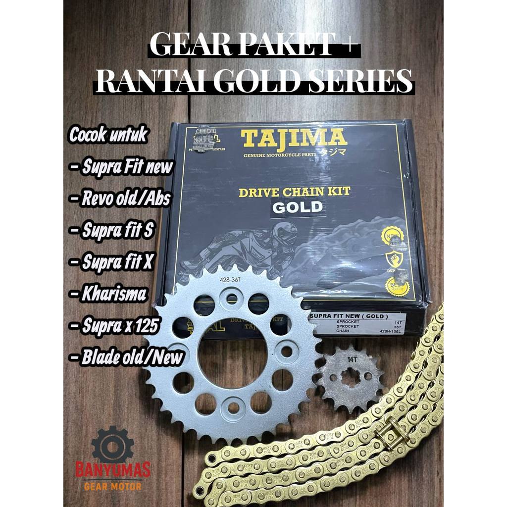 Gear set model SSS 428 model sss kirana karisma supra x 125 supra fit new revo absolute blade lama b