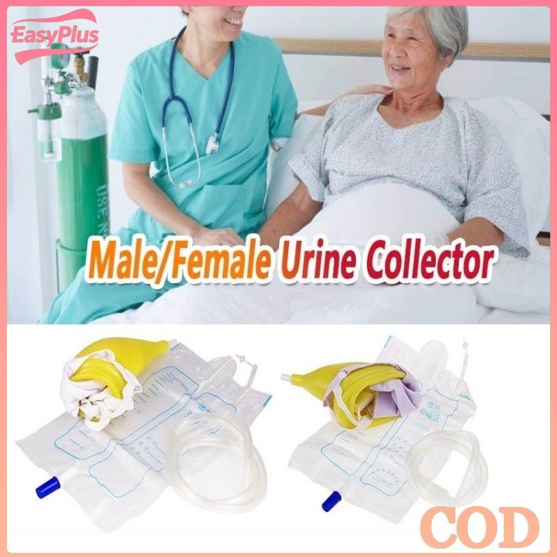 Urine Bag Pee Bag dengan Urine Bag 1000ml Kantong Pipis Kencing Lansia dan Pria Perempuan Kantong Ur